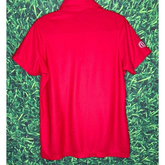 Chick-Fil-A Oobe Team Uniform Employee Women’s Large Red Short Sleeve Polo Shirt - Picture 3 of 4